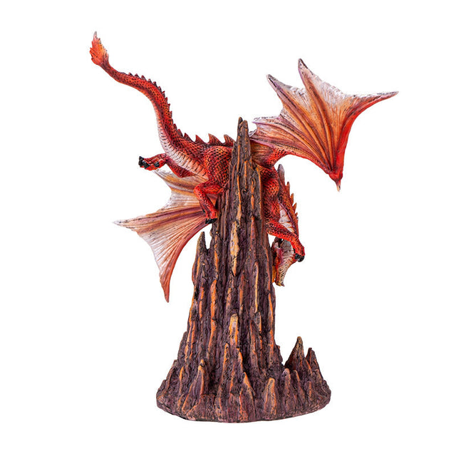 13.3" Fire Dragon Statue - Magick Magick.com