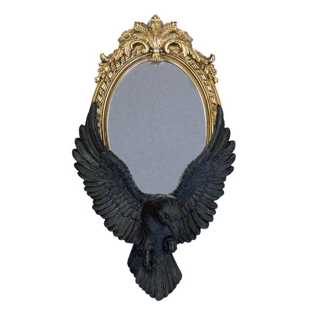 13.5" Raven's Gaze Wall Mirror - Magick Magick.com