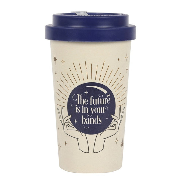 13.5 oz Bamboo Travel Mug with Sleeve - Fortune Teller - Magick Magick.com