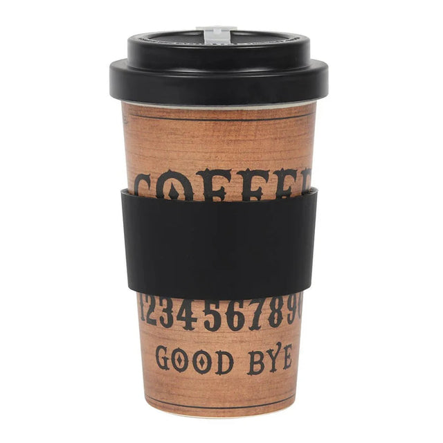 13.5 oz Bamboo Travel Mug with Sleeve - Talking Board - Magick Magick.com