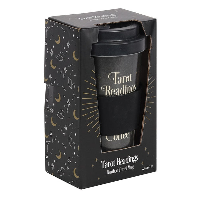 13.5 oz Bamboo Travel Mug with Sleeve - Tarot Readings - Magick Magick.com