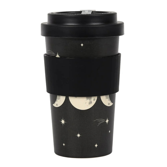 13.5 oz Bamboo Travel Mug with Sleeve - Triple Moon - Magick Magick.com