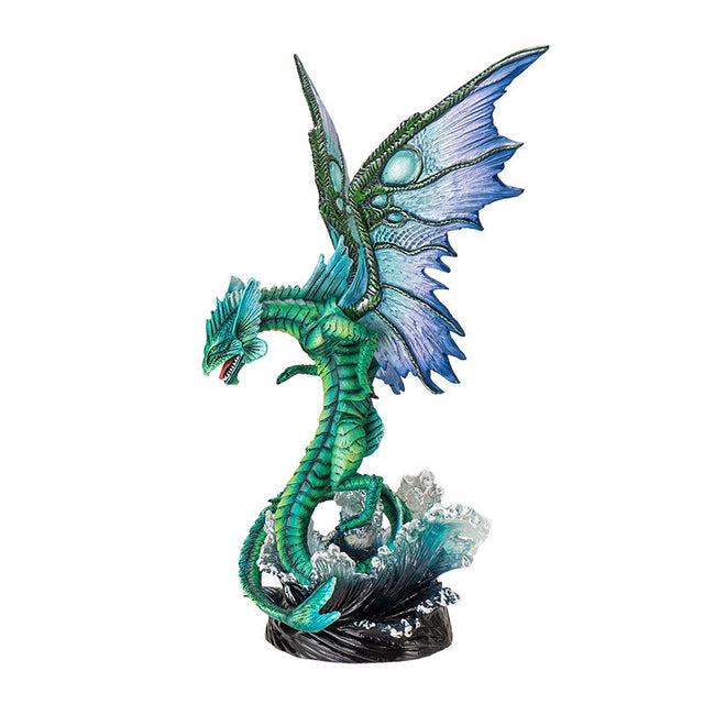 13.7" Water Dragon Statue - Magick Magick.com