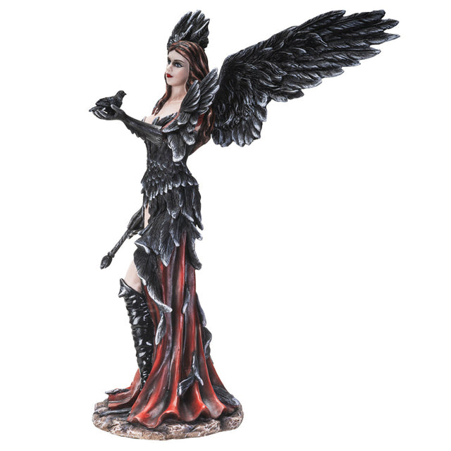 13.75" Fairy Statue - Trainer of Raven Crow Fairy - Magick Magick.com