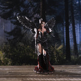 13.75" Fairy Statue - Trainer of Raven Crow Fairy - Magick Magick.com