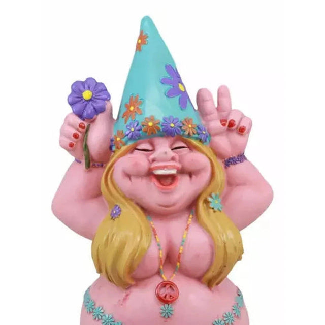 13.75" Gnome Statue - Flower Lady - Magick Magick.com