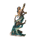 13.9" Death Tide Mermaid with Sword Statue - Magick Magick.com