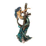 13.9" Death Tide Mermaid with Sword Statue - Magick Magick.com