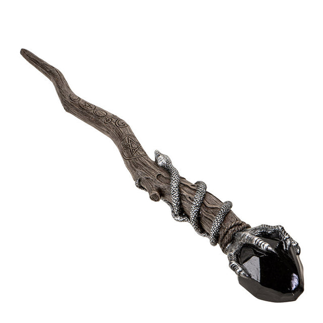 13.98" Black Magic Wand - Magick Magick.com