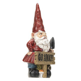 14" Gnome Statue - Go Away Gnome - Magick Magick.com