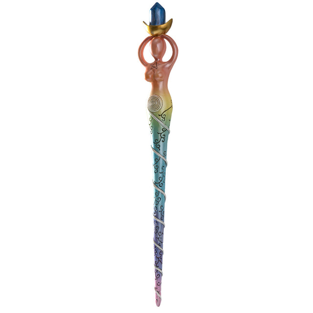 14" Mystical Wand - Spiral Goddess - Magick Magick.com