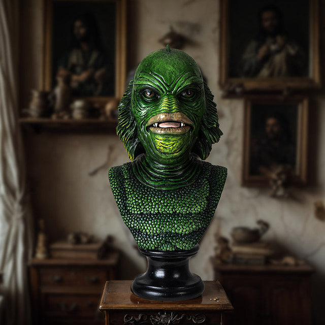 14.7" Swamp Creature Bust Statue - Magick Magick.com