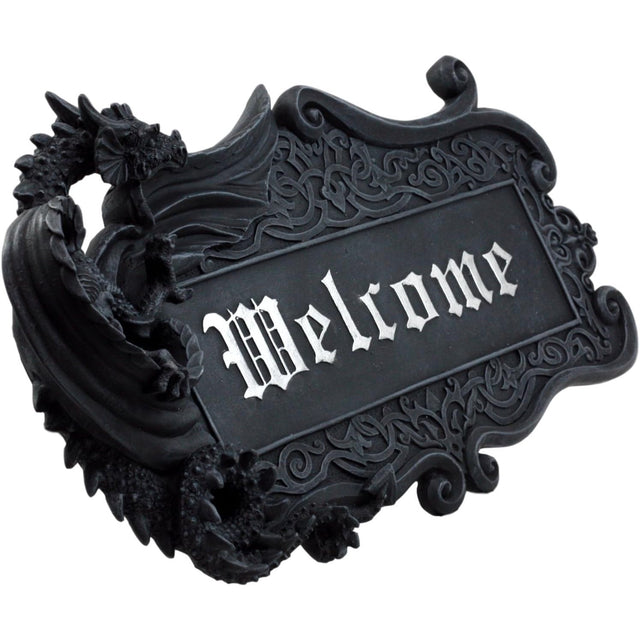 14.7" Welcome Dragon Wall Sign - Magick Magick.com