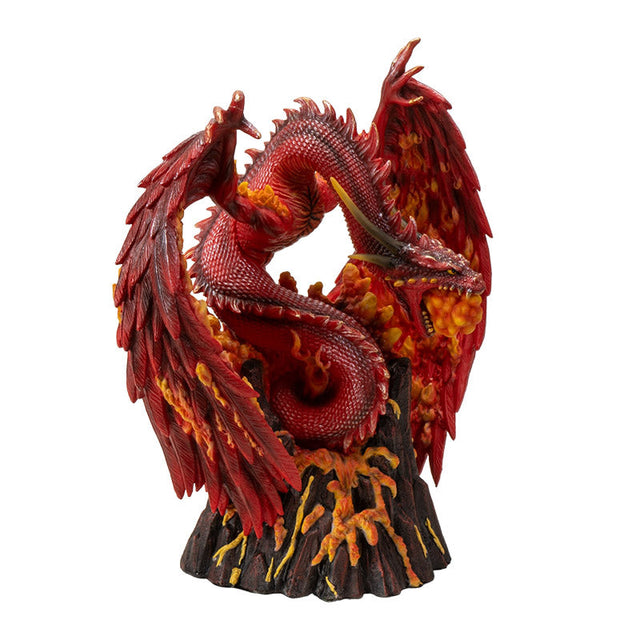 15" Asher Fire Dragon Statue - Magick Magick.com