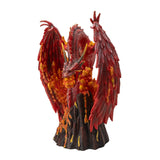 15" Asher Fire Dragon Statue - Magick Magick.com