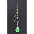 15" Sun Catcher - Gemstone Moon with Hamsa Hand - Magick Magick.com