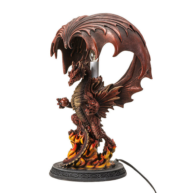 15.25" Fire Dragon Table Lamp - Magick Magick.com