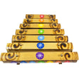 15.5" Bamboo Xylophone with Hand Painted Chakras - Magick Magick.com