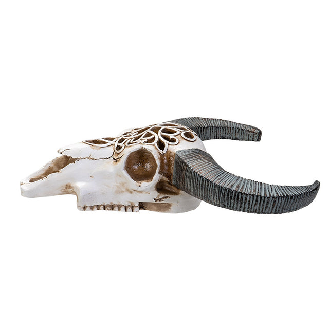 15.9" Cow Skull Wall Hanging (LED Light Up) - Magick Magick.com