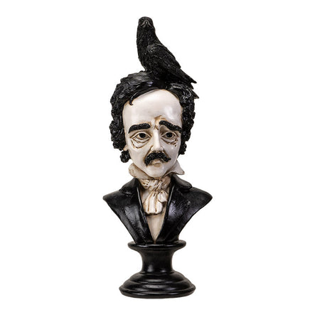 16" Edgar Allen Poe Bust Statue - Magick Magick.com