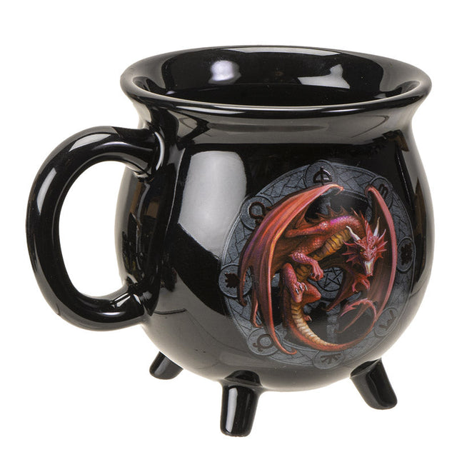 16 oz Anne Stokes Ceramic Color Changing Cauldron Mug - Lammas - Magick Magick.com