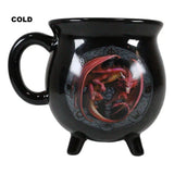 16 oz Anne Stokes Ceramic Color Changing Cauldron Mug - Lammas - Magick Magick.com