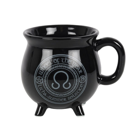 16 oz Anne Stokes Ceramic Color Changing Cauldron Mug - Litha - Magick Magick.com