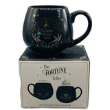 16 oz Ceramic Color Changing Mug - Fortune Teller Black - Magick Magick.com