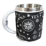 16 oz Stainless Steel Rim Mug - Ouija Board - Magick Magick.com