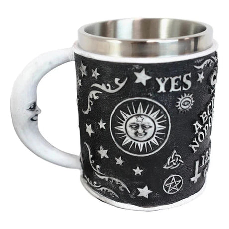 16 oz Stainless Steel Rim Mug - Ouija Board - Magick Magick.com