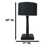 17.75" Black Vertebrae Lamp - Magick Magick.com