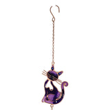 17.75" Purple Slinky Cat Wind Chime - Magick Magick.com