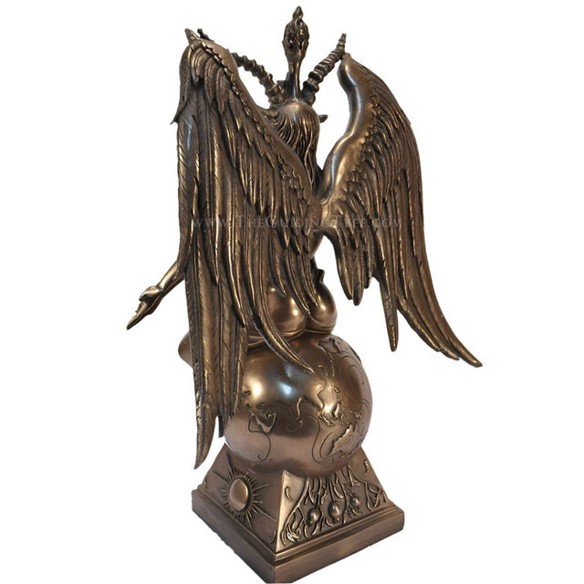 18" Baphomet On Pedestal Statue - Magick Magick.com