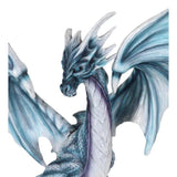 18" Blue Dragon with Spell Book Statue - Magick Magick.com