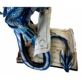 18" Blue Dragon with Spell Book Statue - Magick Magick.com