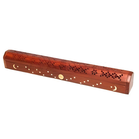 18" Celestial Wood Jumbo Incense Box Burner - Magick Magick.com