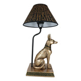 18" Egyptian Bronze Anubis Lamp - Magick Magick.com