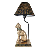 18" Egyptian Bronze Bastet Lamp - Magick Magick.com