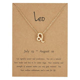 18" Zodiac Horoscope Constellation Gold Plated Necklace - Magick Magick.com