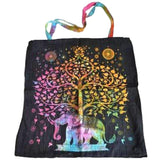 18" x 18" Elephant Tree Tie Dye Tote Bag - Magick Magick.com