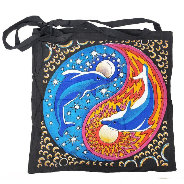 18" x 18" Yin Yang Multi Color Tote Bag - Magick Magick.com