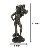 18.5" Celtic Horned God Cernunnos Statue in Bronze - Magick Magick.com