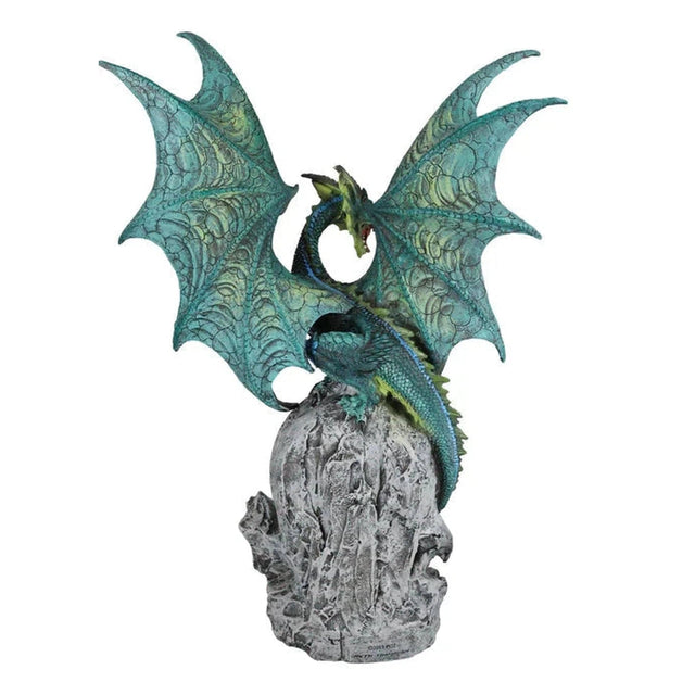 18.75" Jade Dragon Statue - Magick Magick.com