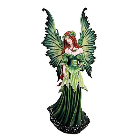 19.25" Amy Brown Fairy Statue - Green Lady of the Forest - Magick Magick.com