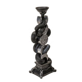 19.4" Triple Moon with Snake Candle Holder - Magick Magick.com