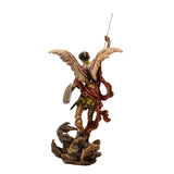 19.7" St. Michael Spearing the Devil Statue - Magick Magick.com