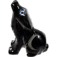 1.5" Black Onyx Wolf with Moon - Magick Magick.com