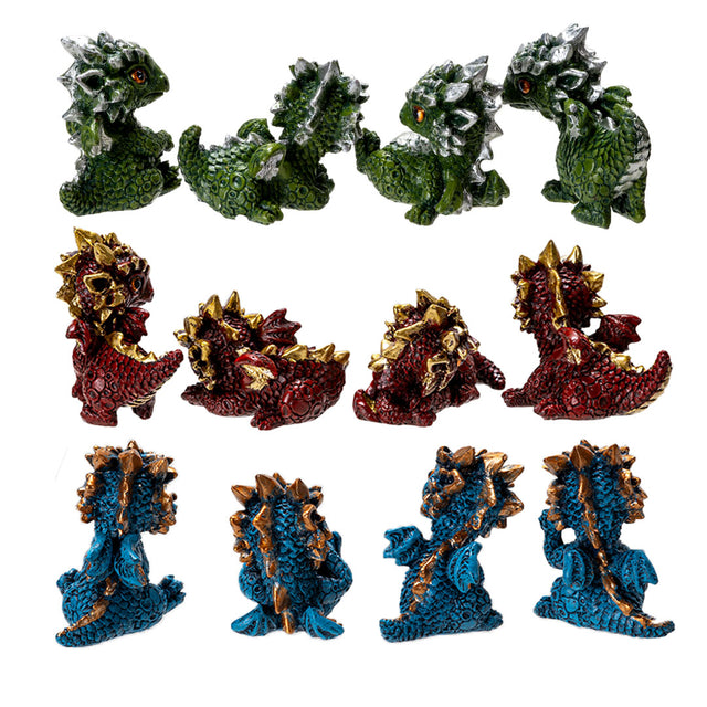 1.96" Mini Dragon Statues (Set of 12) - Magick Magick.com