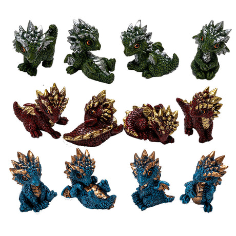 1.96" Mini Dragon Statues (Set of 12) - Magick Magick.com