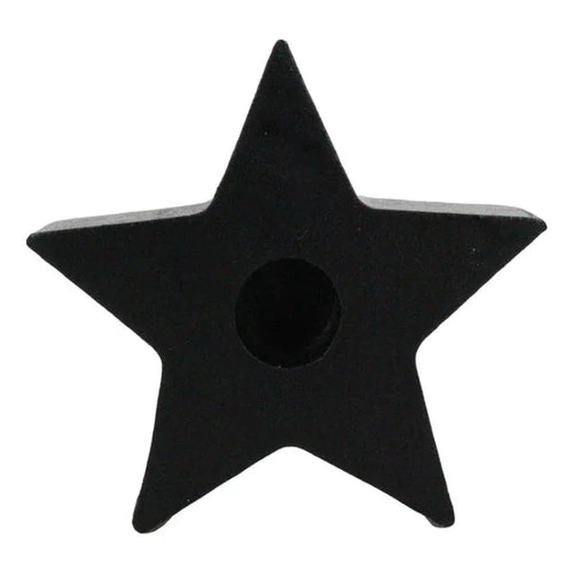 2" Black Star Spell Candle Holder - Magick Magick.com